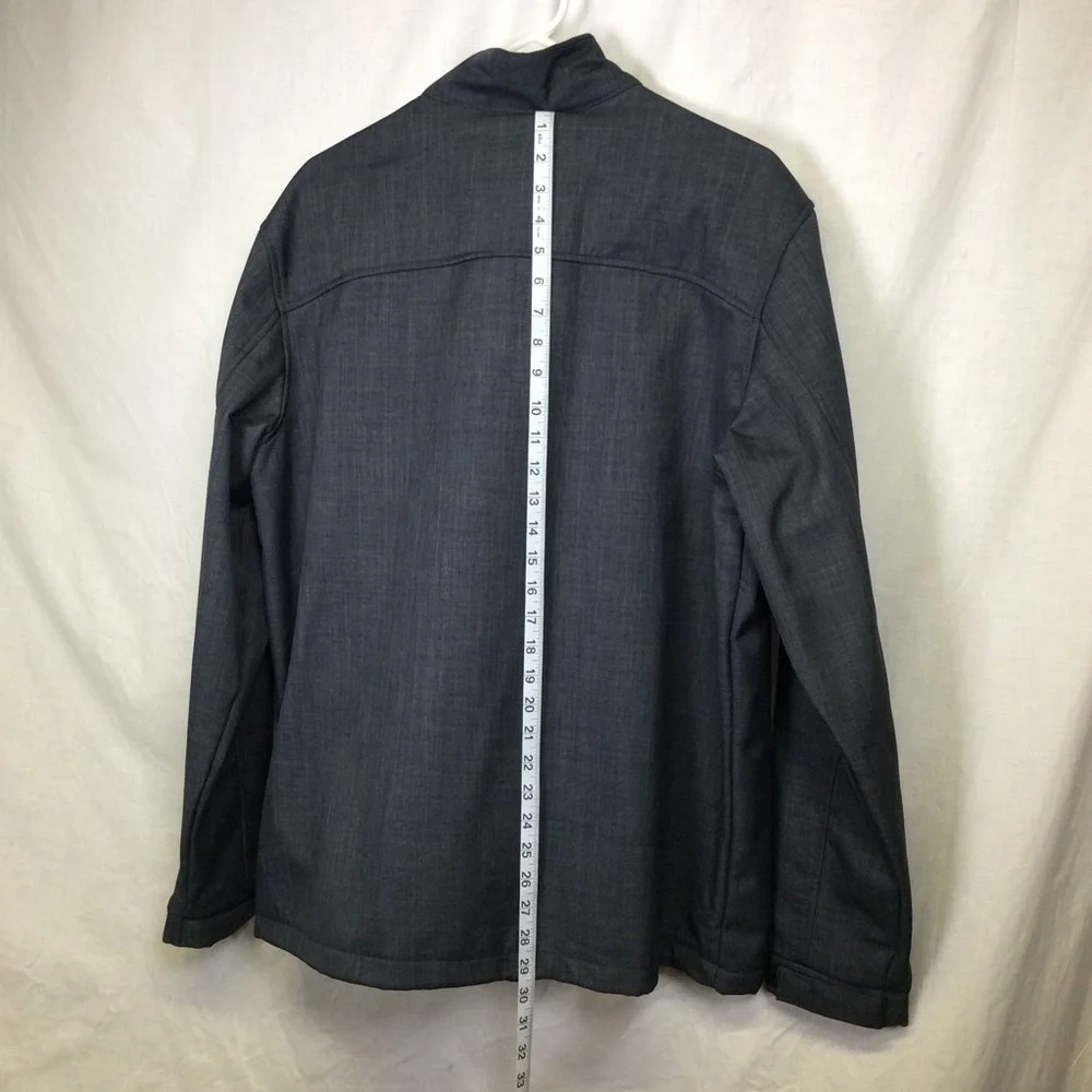 NFL Las Vegas Raiders Mens Dark Gray/Black Full Zip Fleece Lined Jacket, Sz L